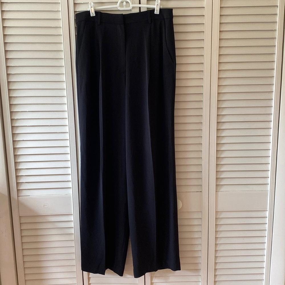 High Waisted Black H&M Wide Leg Trousers